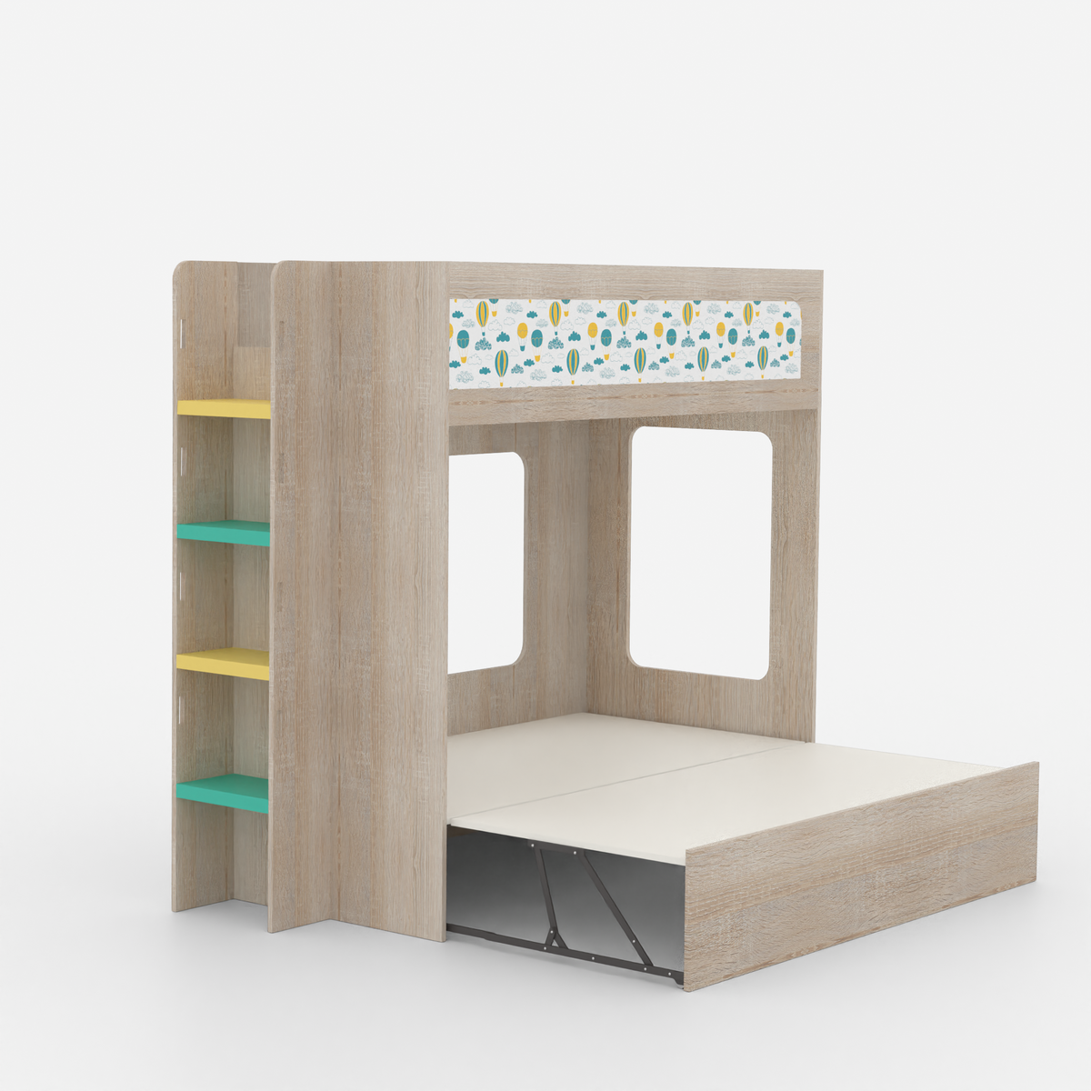 Caravan Trundle Bunk Bed(Same Level)