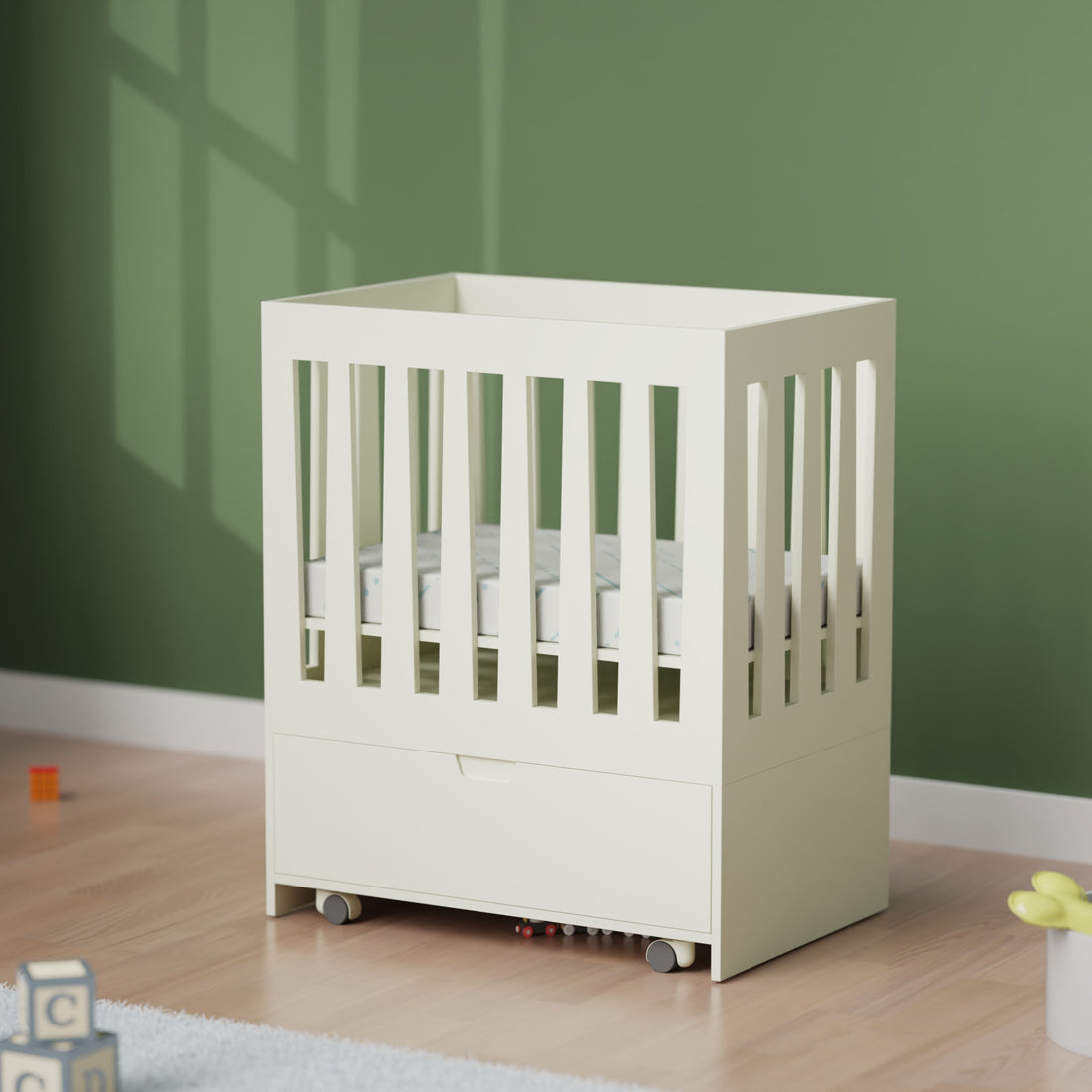 Cuddle Crib with Storage (3X2 & Single Drawer)