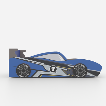 Lightning Bolt Racing Car Single Bed (DIY Installation)