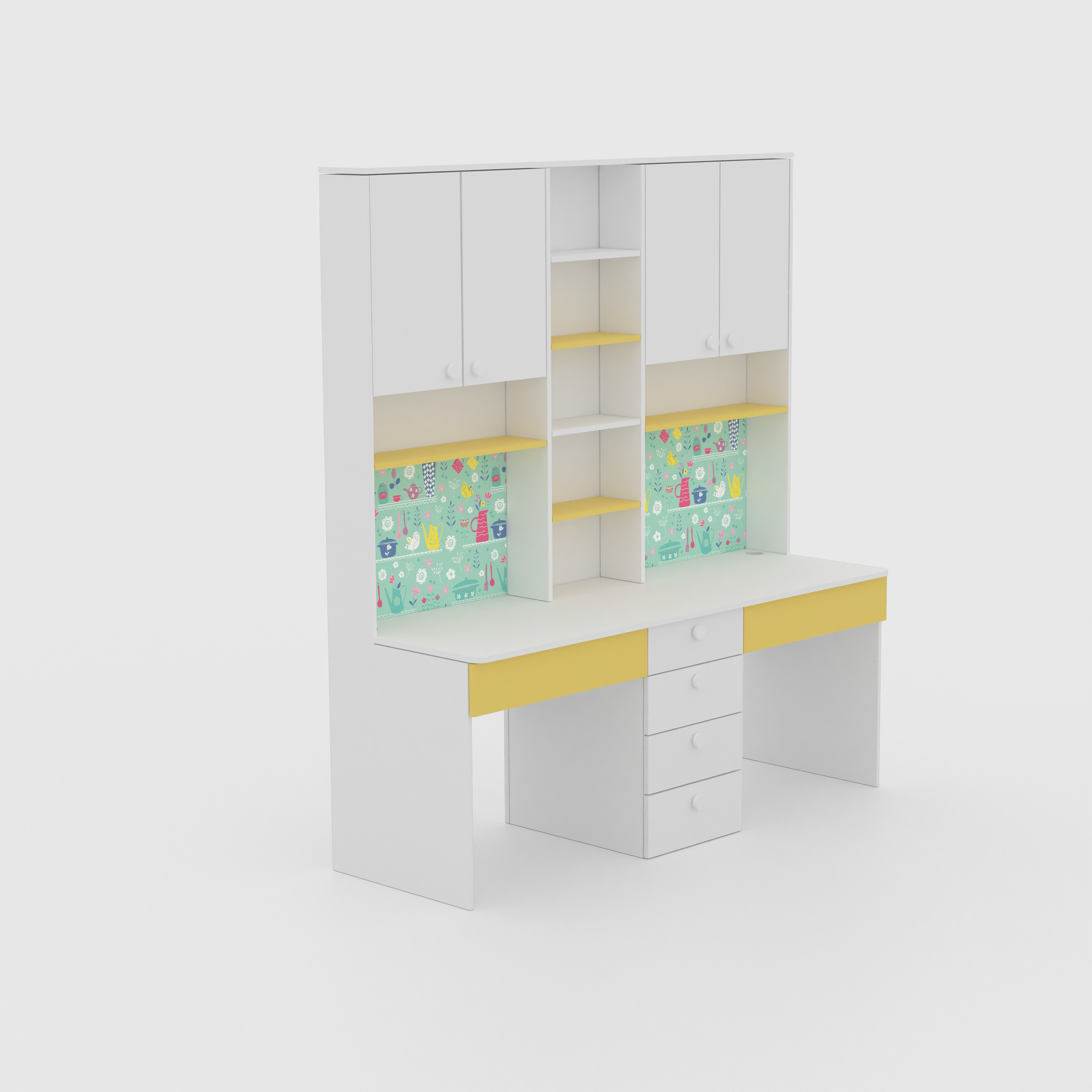 Duo Doodle Desk Study Table