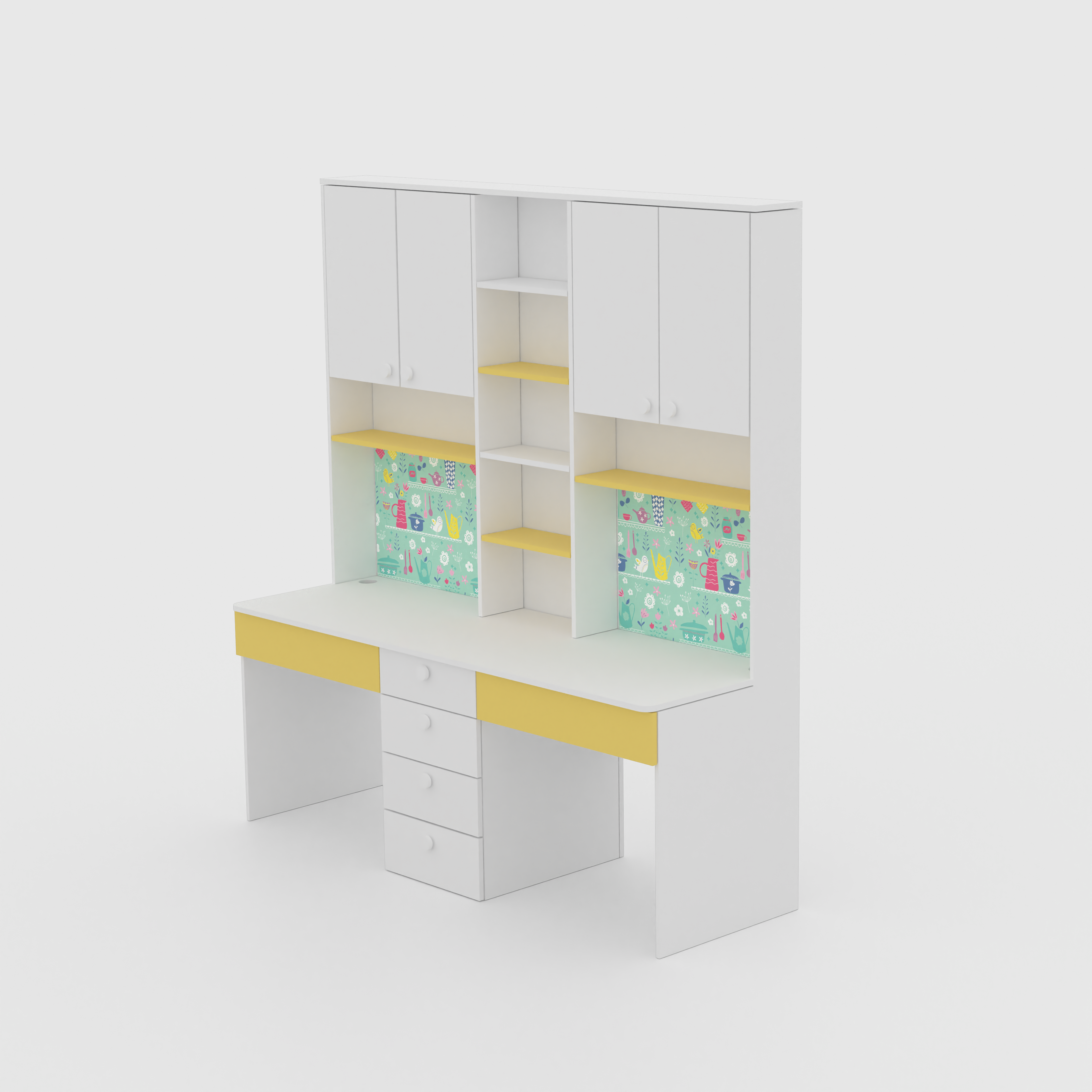 Duo Doodle Desk Study Table
