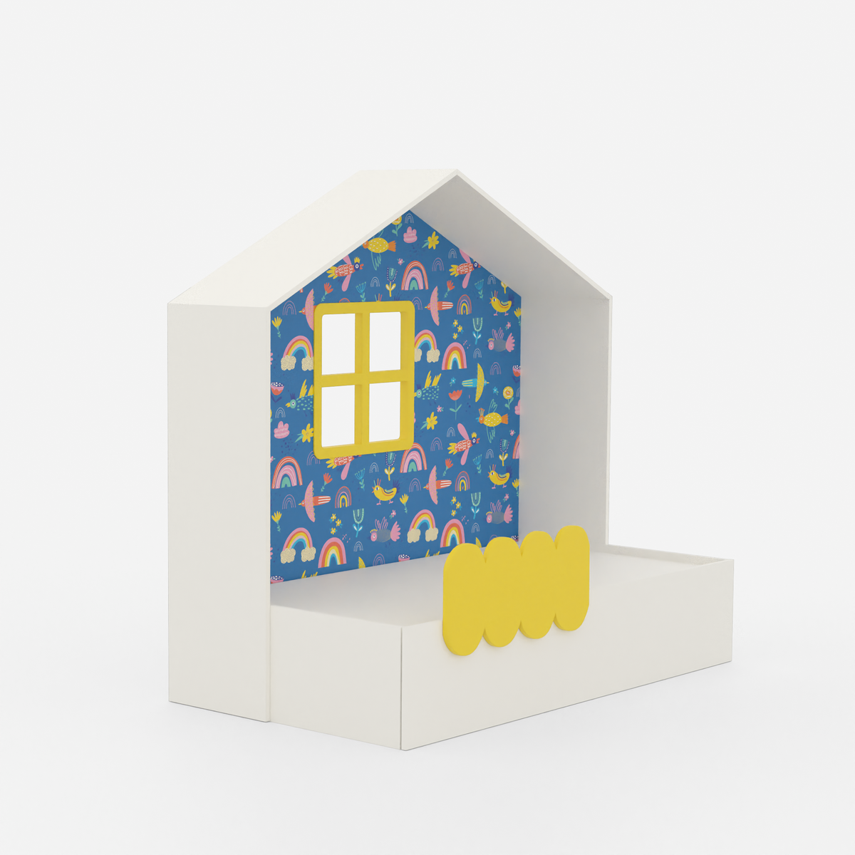 Little Hut Trundle Bed(Same Level)