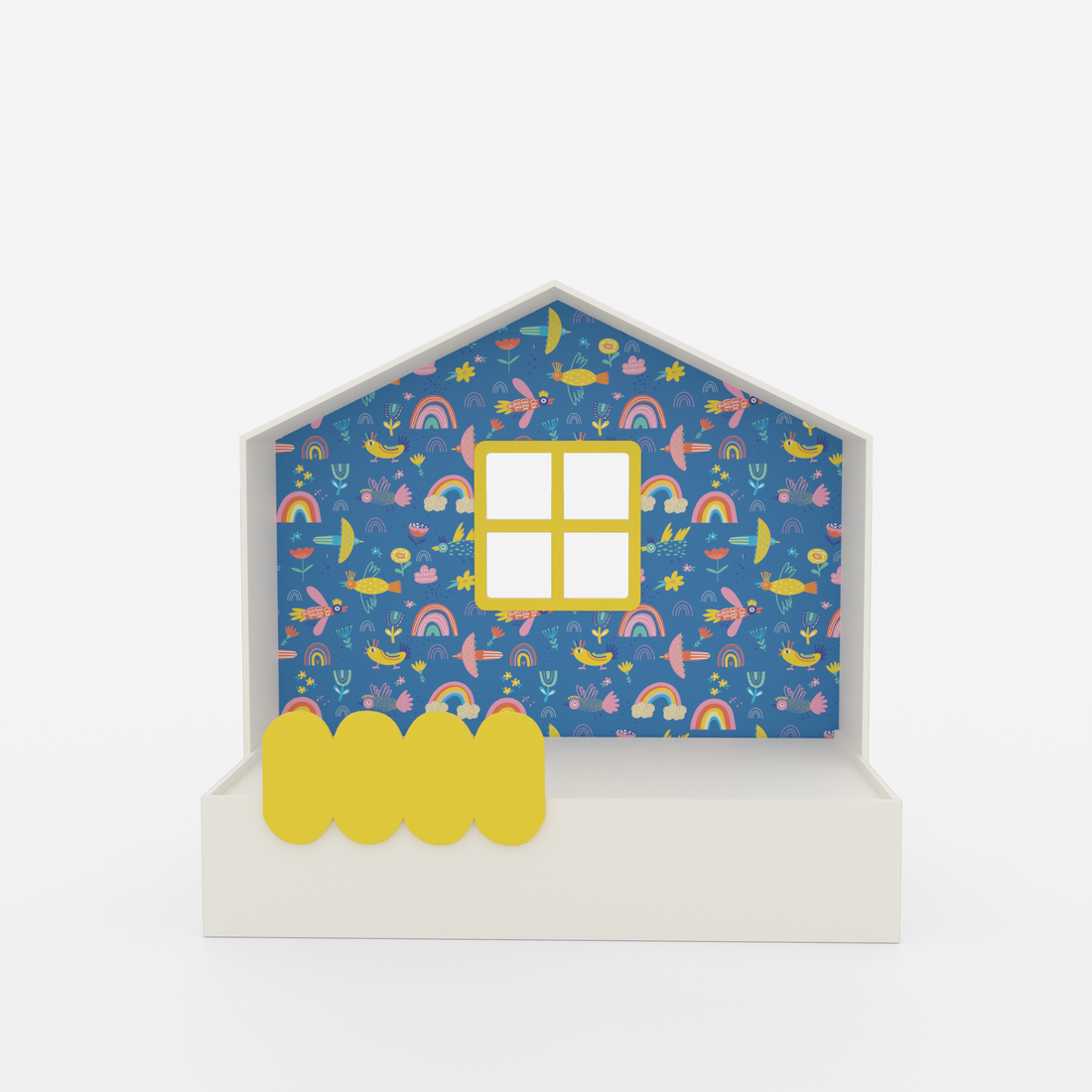 Little Hut Trundle Bed(Same Level)