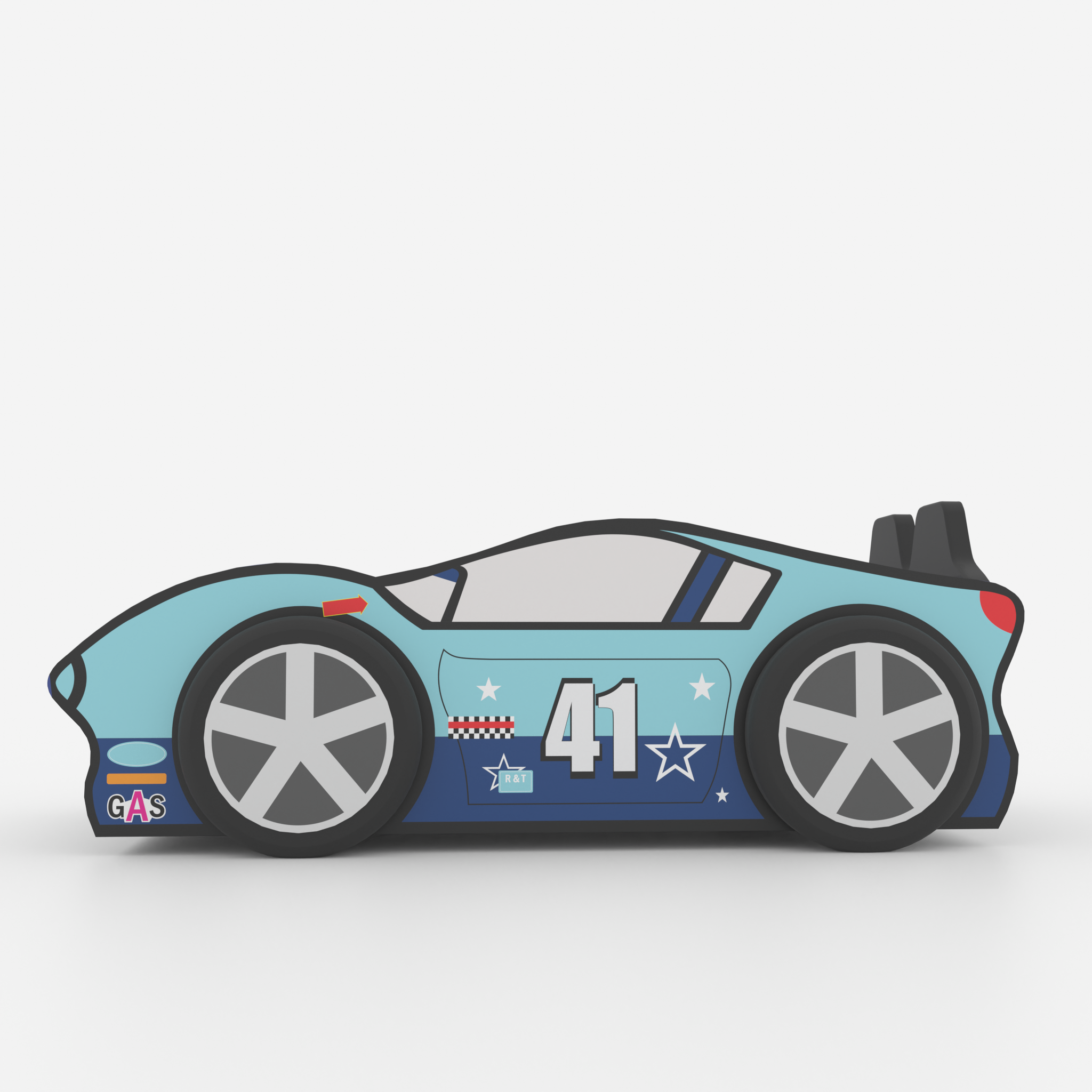 Flash Racer Car Toddler Bed