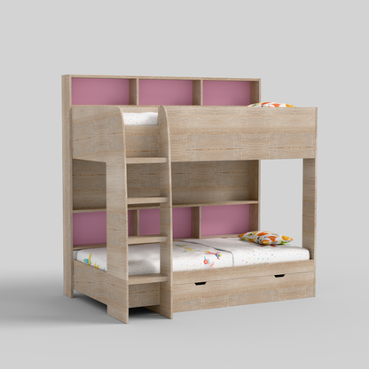 Rainbow Bunk Bed with Storage