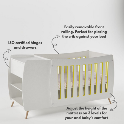 PeaPod Crib with/without Daybed Railing