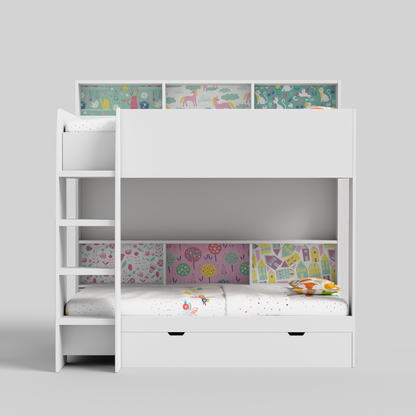 Rainbow Bunk Bed with Storage