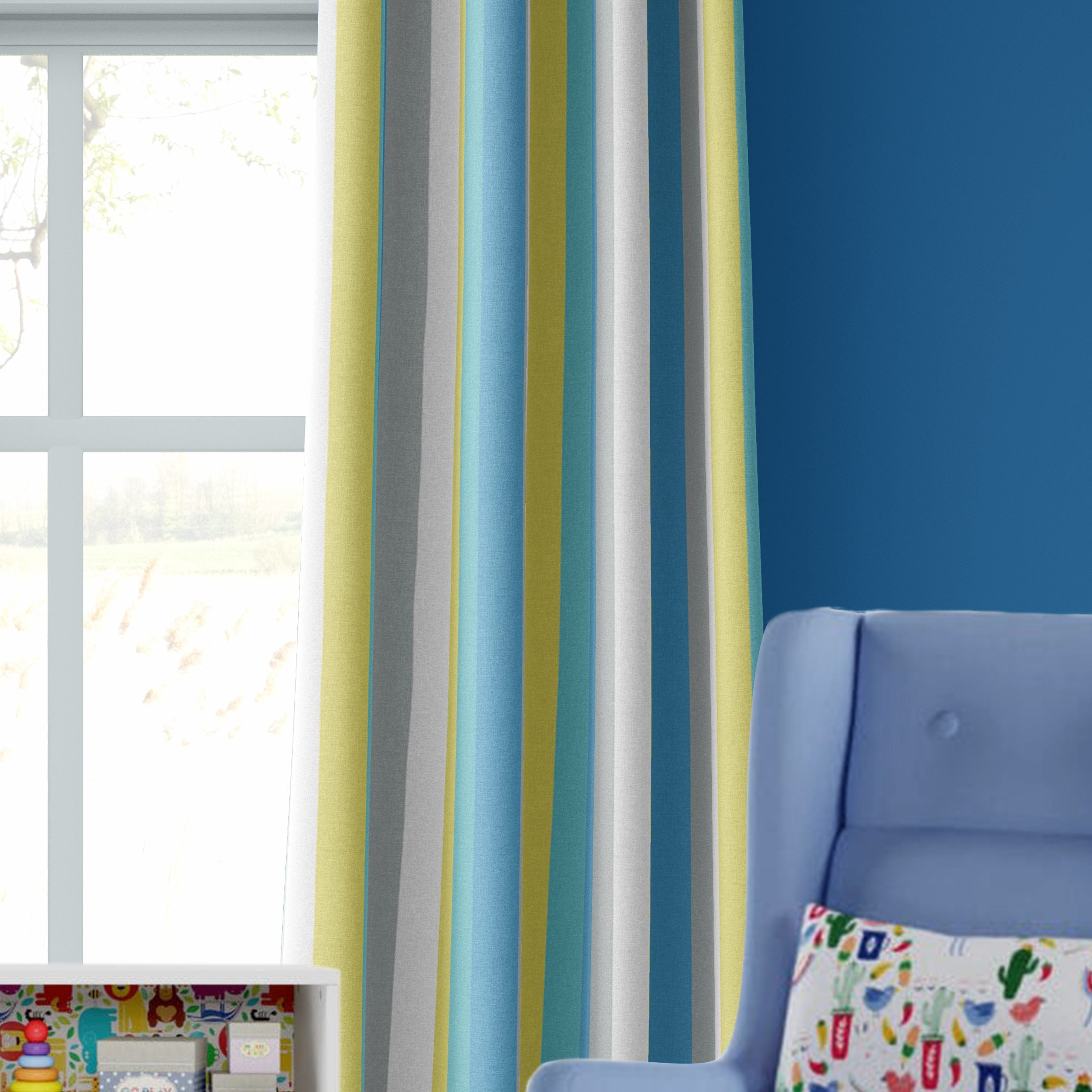 Blue Hue Curtains