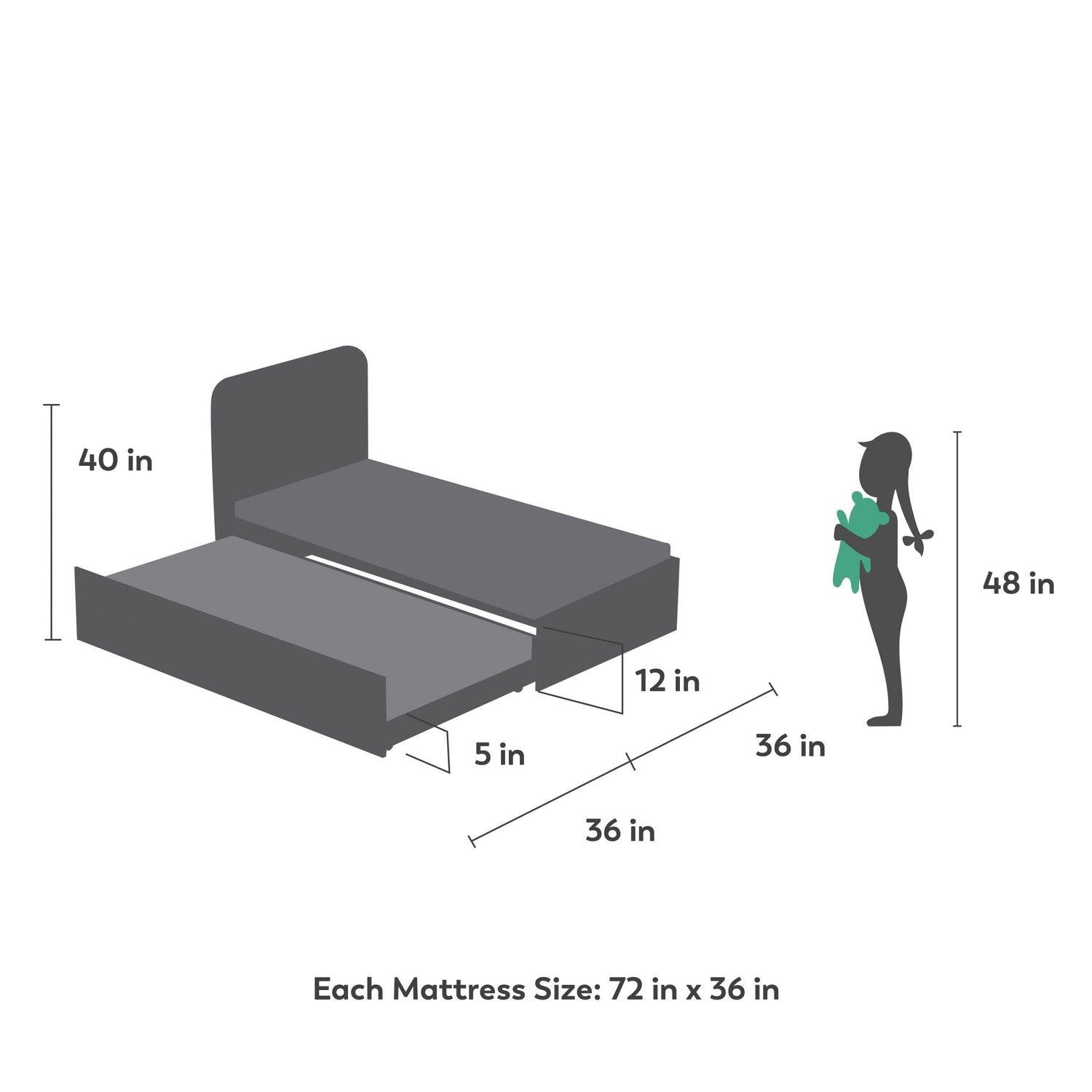 Brightside Trundle Bed