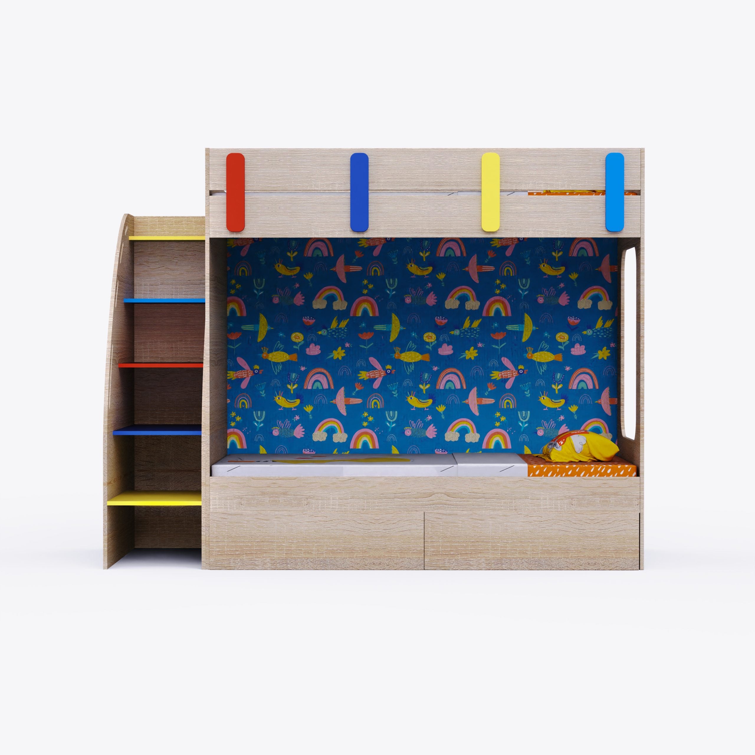 Pinwheels Storage Bunk Bed