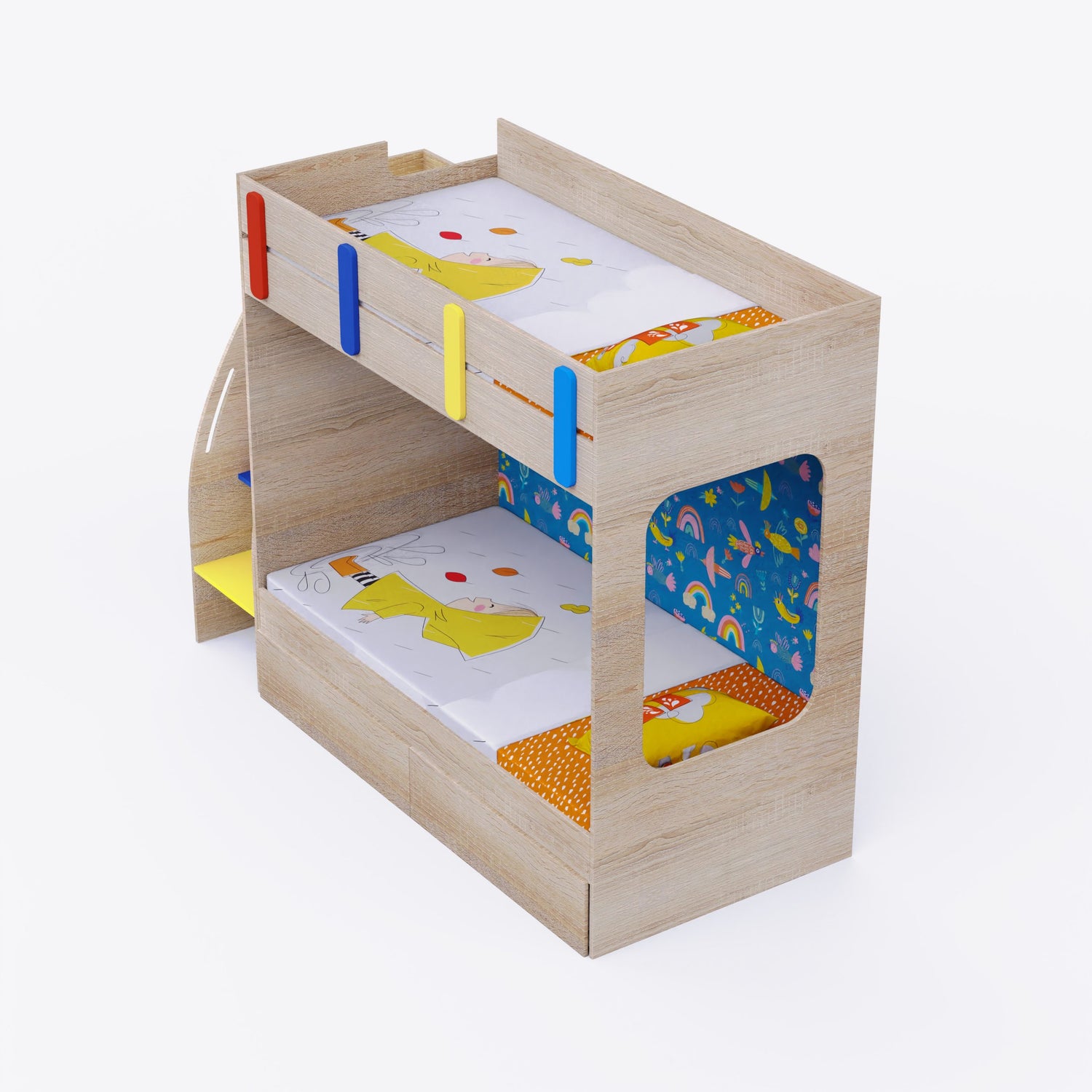 Pinwheels Storage Bunk Bed