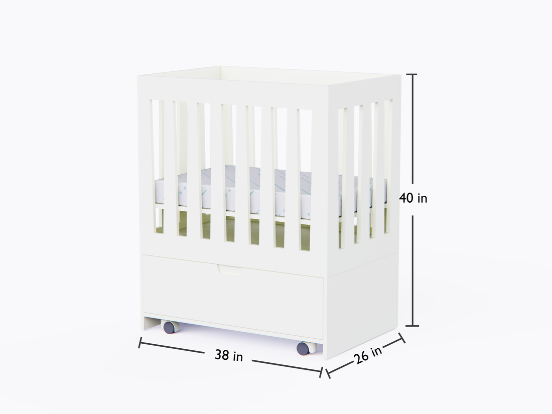 Cuddle Crib with Storage (3X2 & Single Drawer)