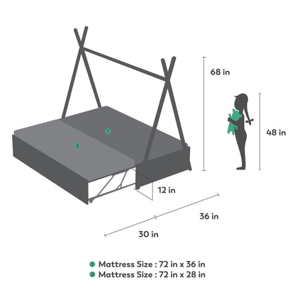 Camping Out Trundle Bed