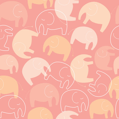 Coral Elephants Wallpaper