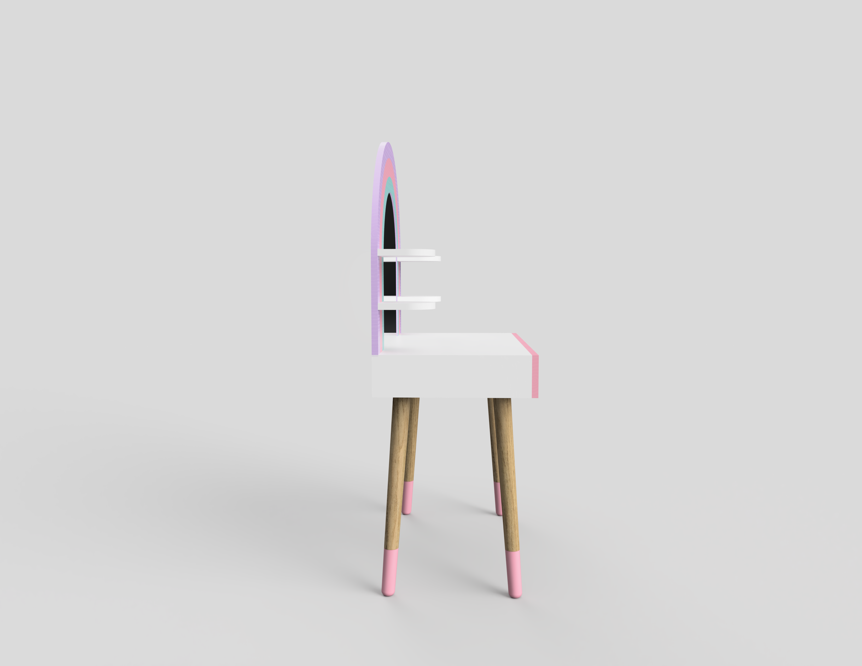 Rainbow Razzle Dressing Table