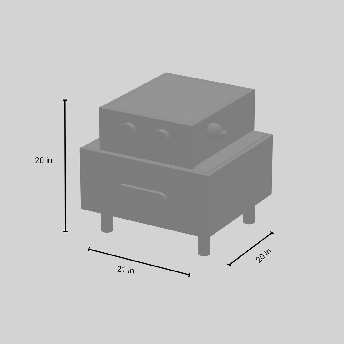 RoboBuddy Bedside Table with Storage