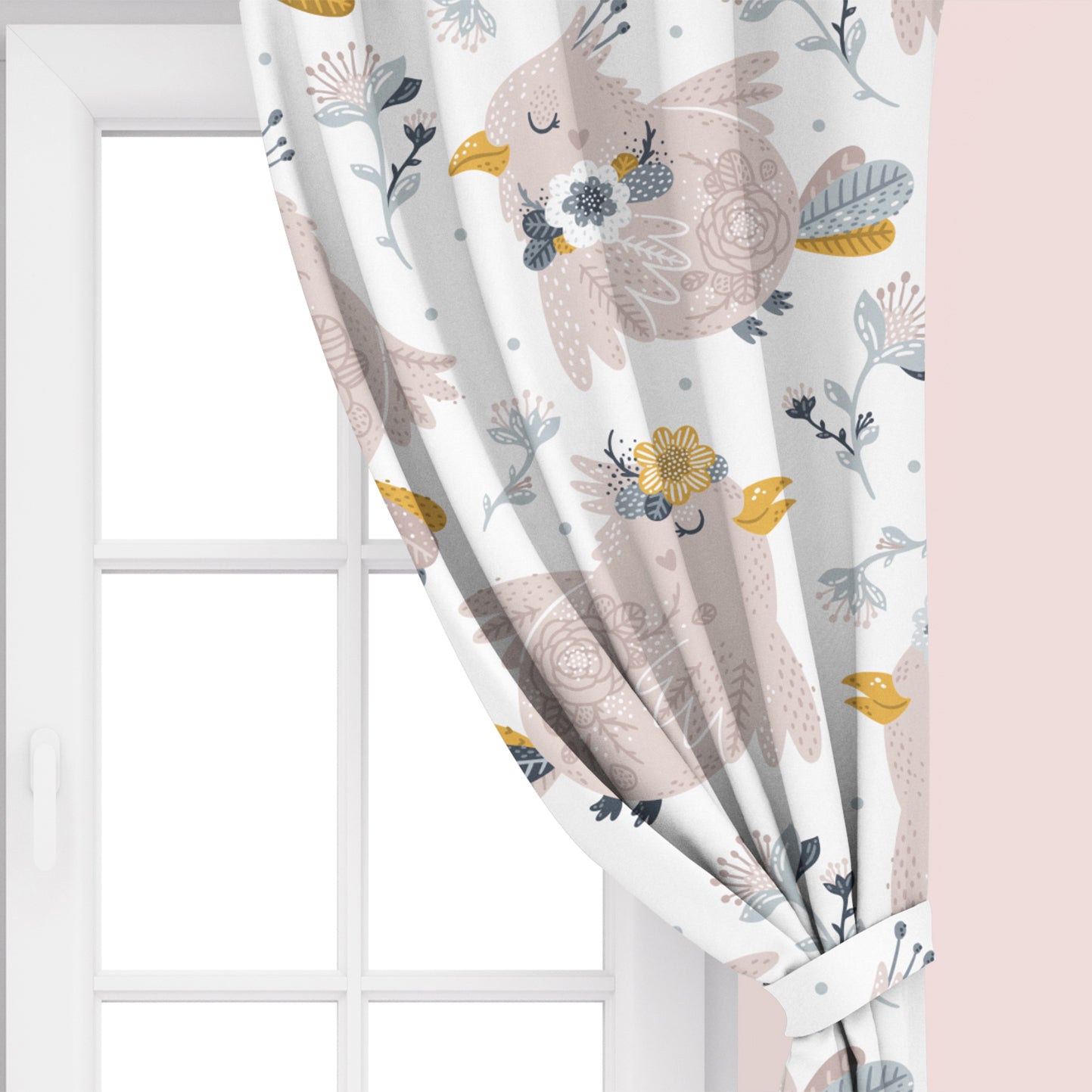 Rose Bird Curtains