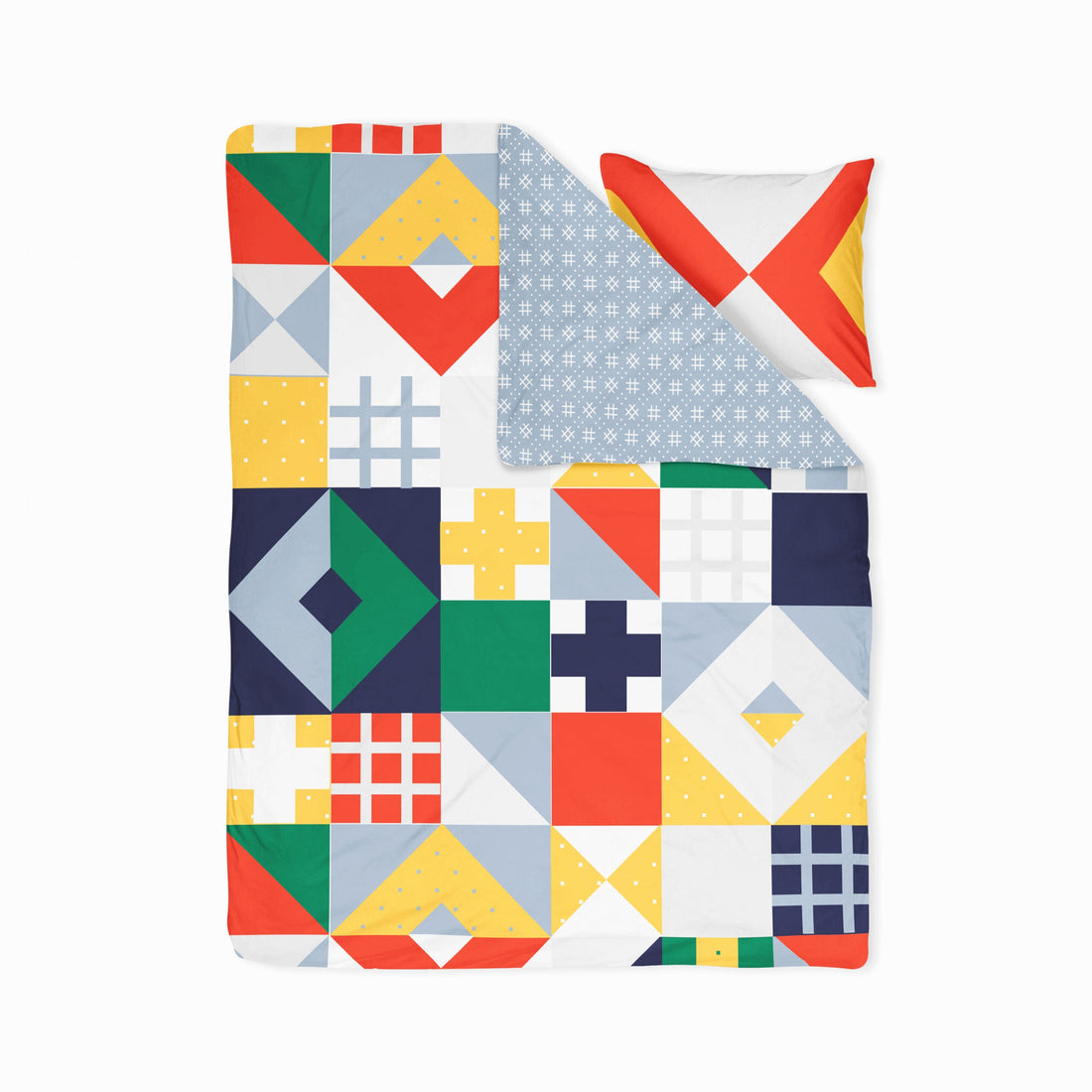 Pattern Dreams- Set of Bedsheet, Duvet cover & Pillow cover