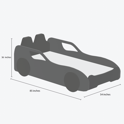 Fire Bird Car Bed with Upholstered Seat