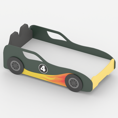 Fire Bird Car Bed with Upholstered Seat