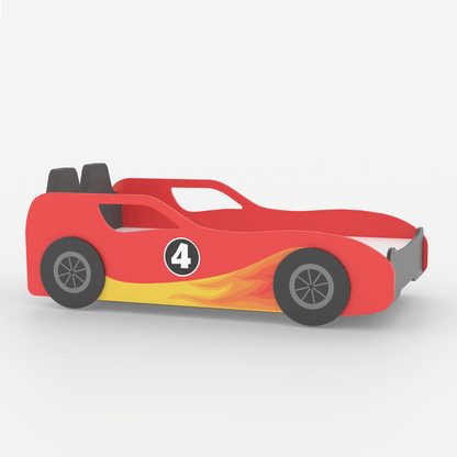 Fire Bird Car Bed with Upholstered Seat