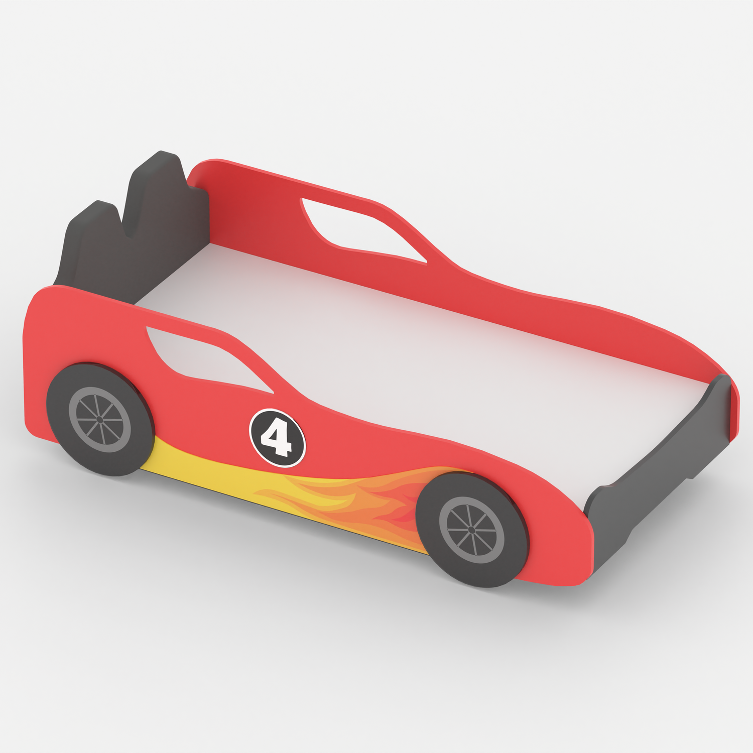 Fire Bird Car Bed with Upholstered Seat