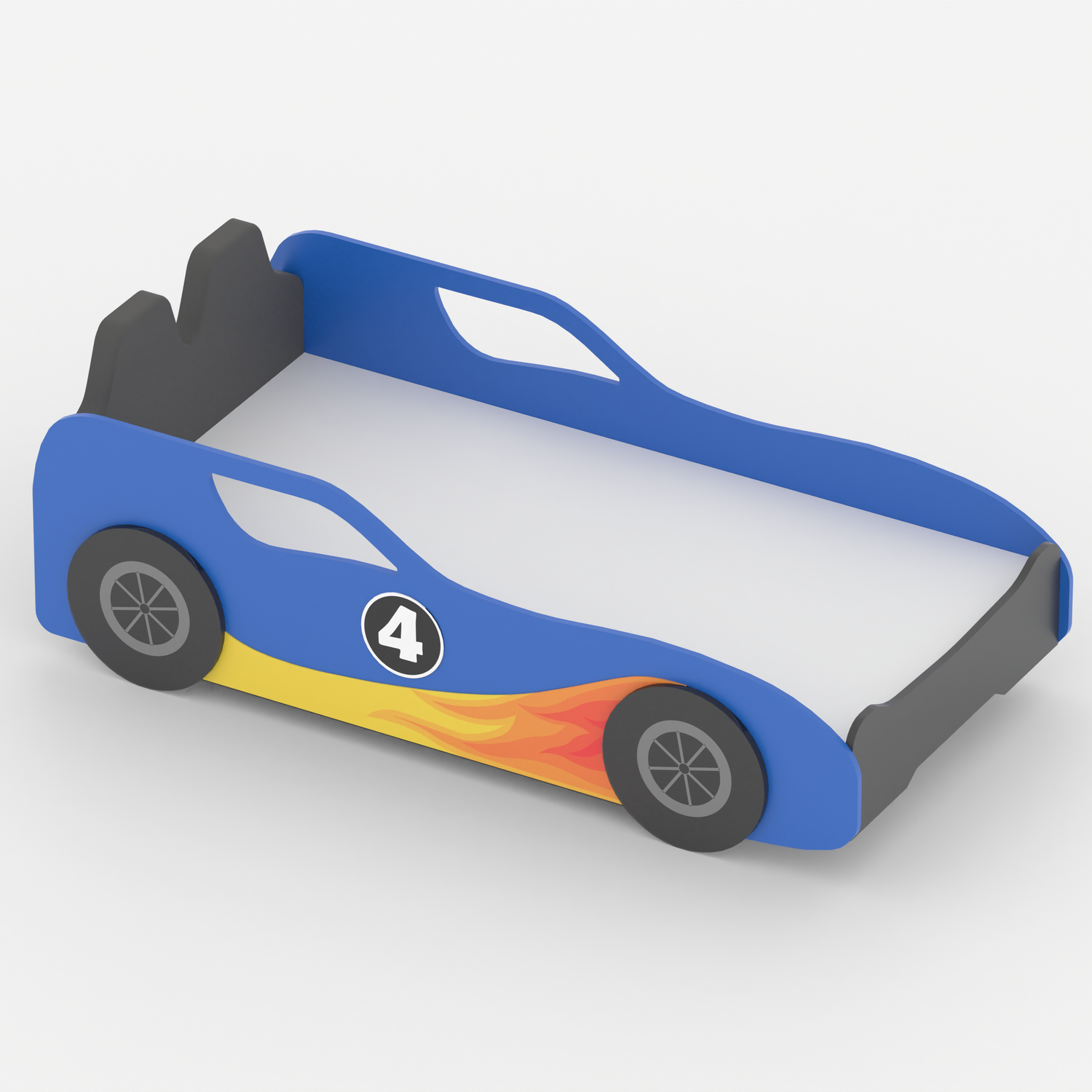 Fire Bird Car Bed with Upholstered Seat