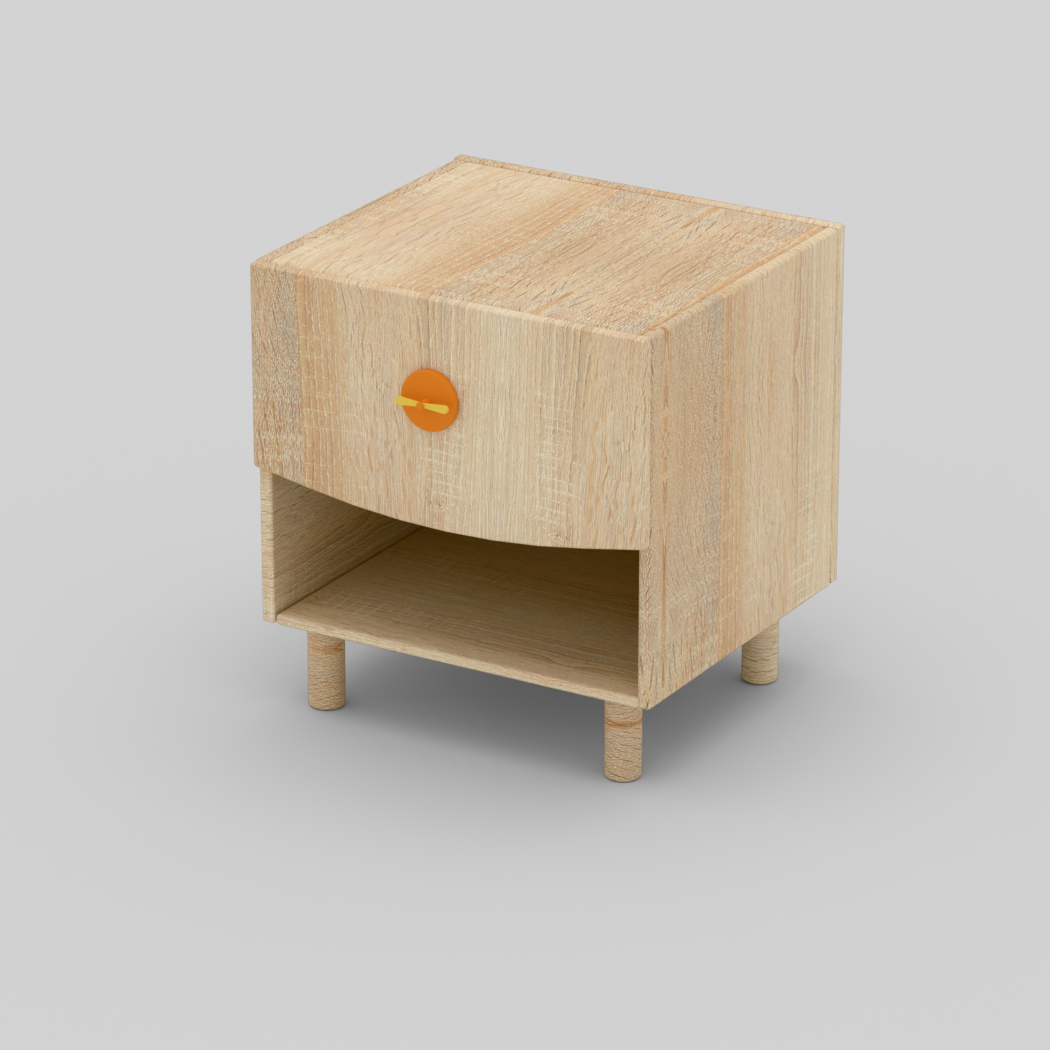 Bright Byte Bedside Table with Storage