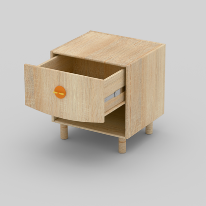 Bright Byte Bedside Table with Storage