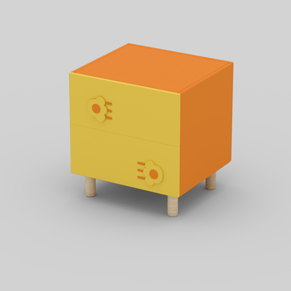 The Pawsome Bedside Table with Storage