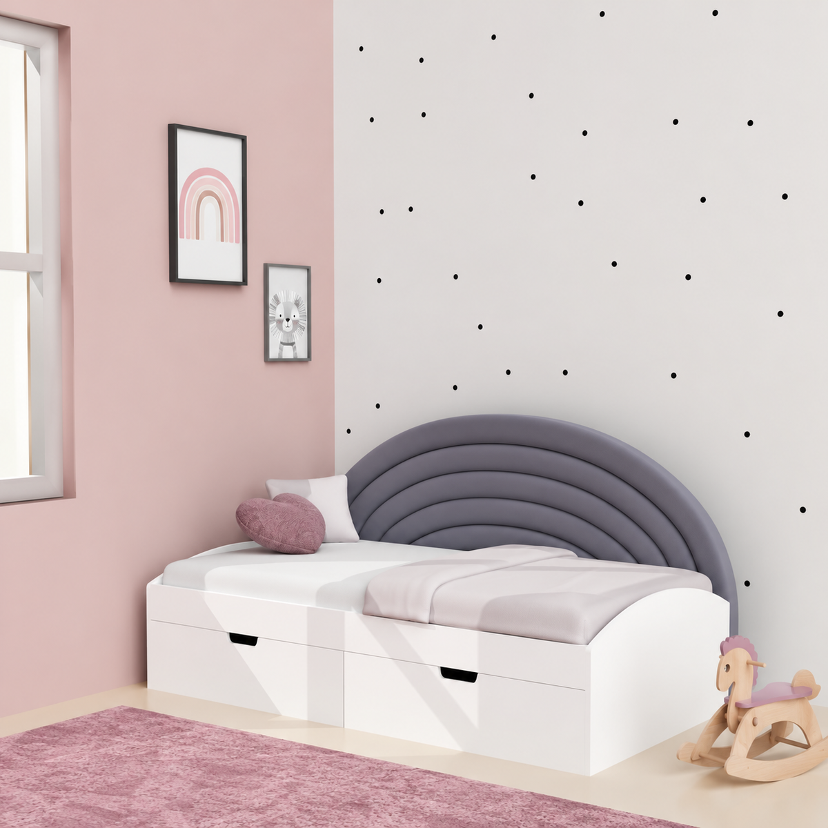 Fluffball Upholstered Single Bed