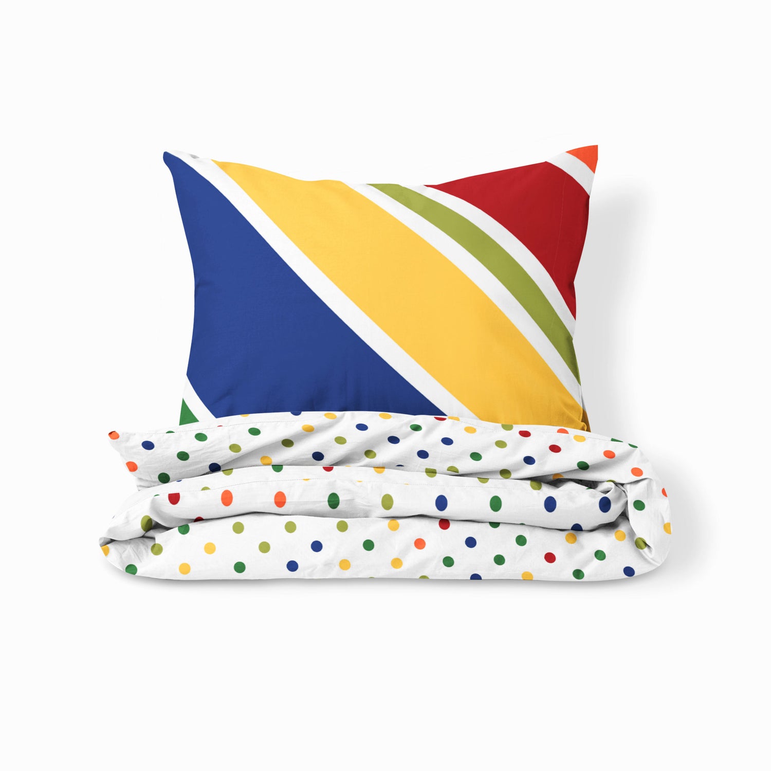 Rainbow- Set of Bedsheet, Duvet cover &amp; Pillow cover