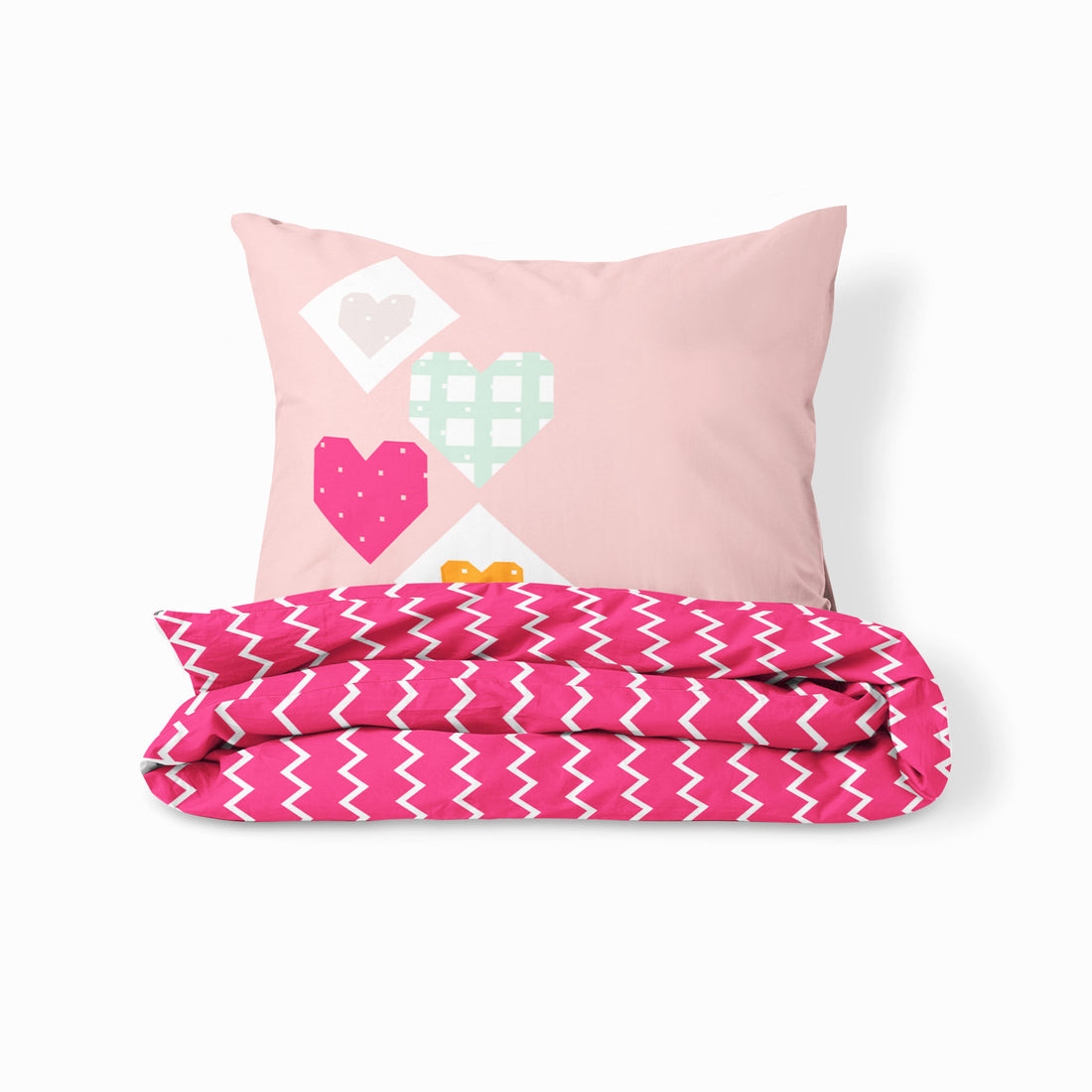 Pattern Dreams- Set of 2 Bedsheet &amp; Pillow cover