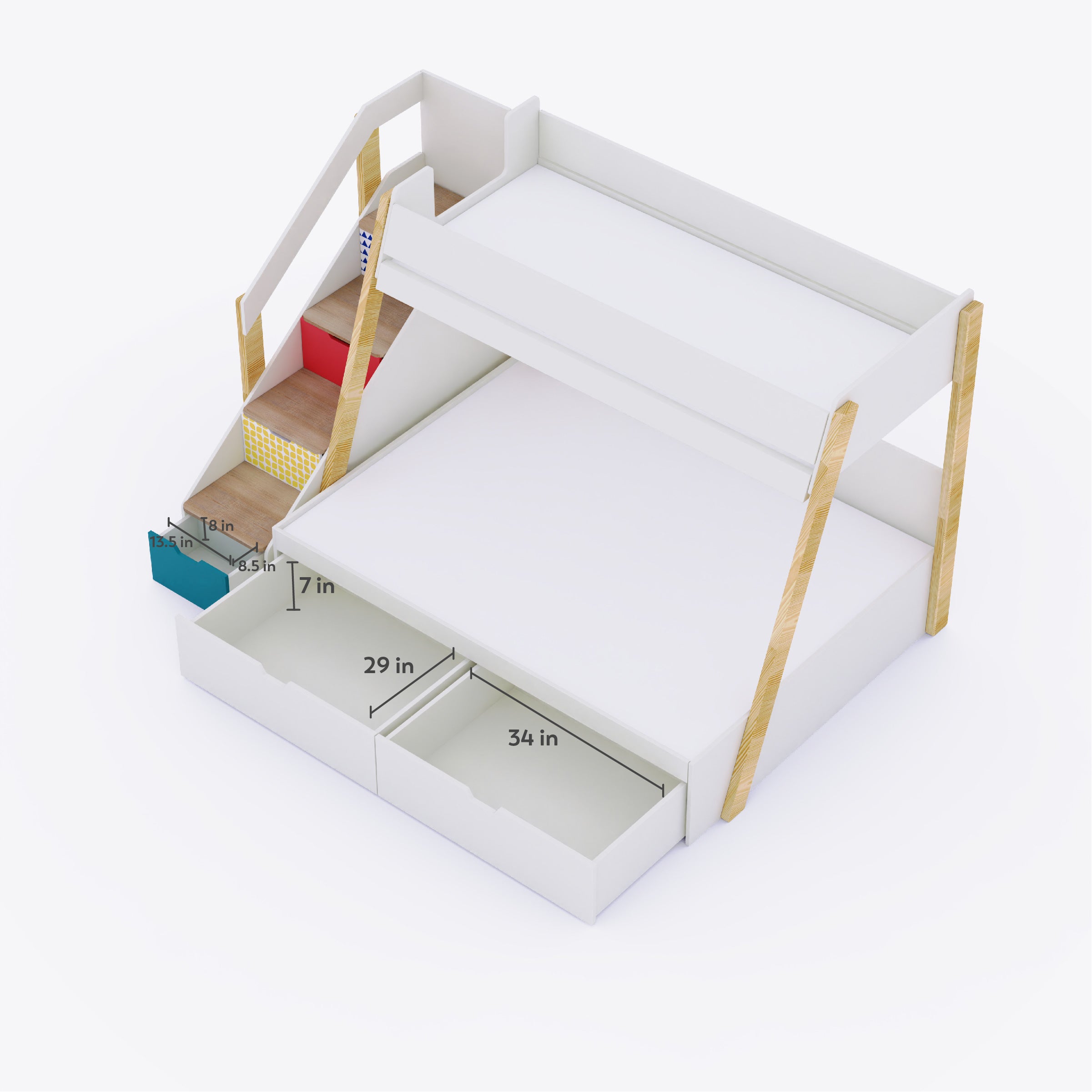 Pine Tree Bunk Bed