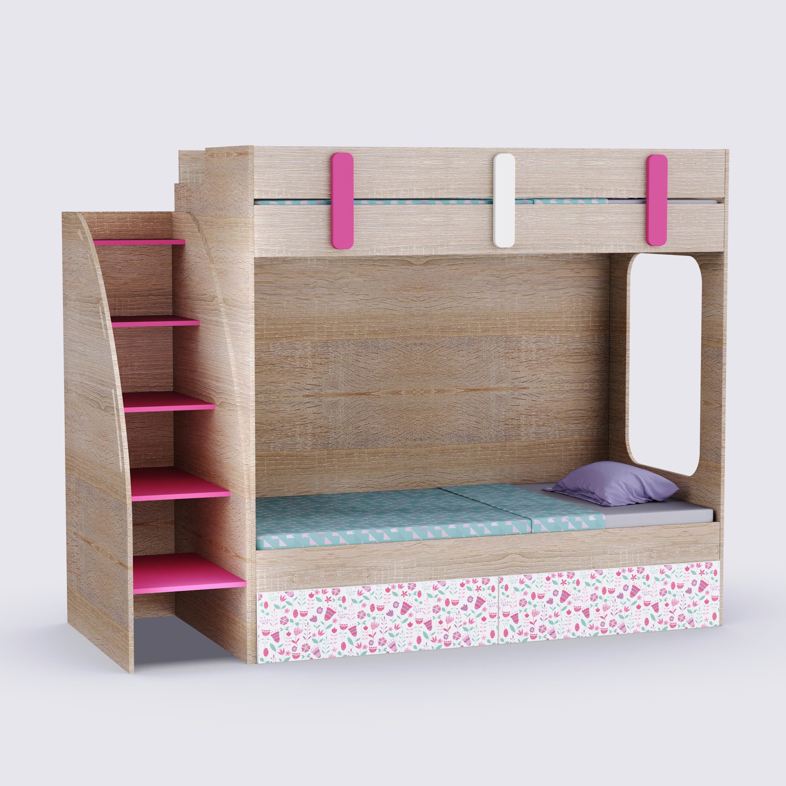 Pinwheels Storage Bunk Bed