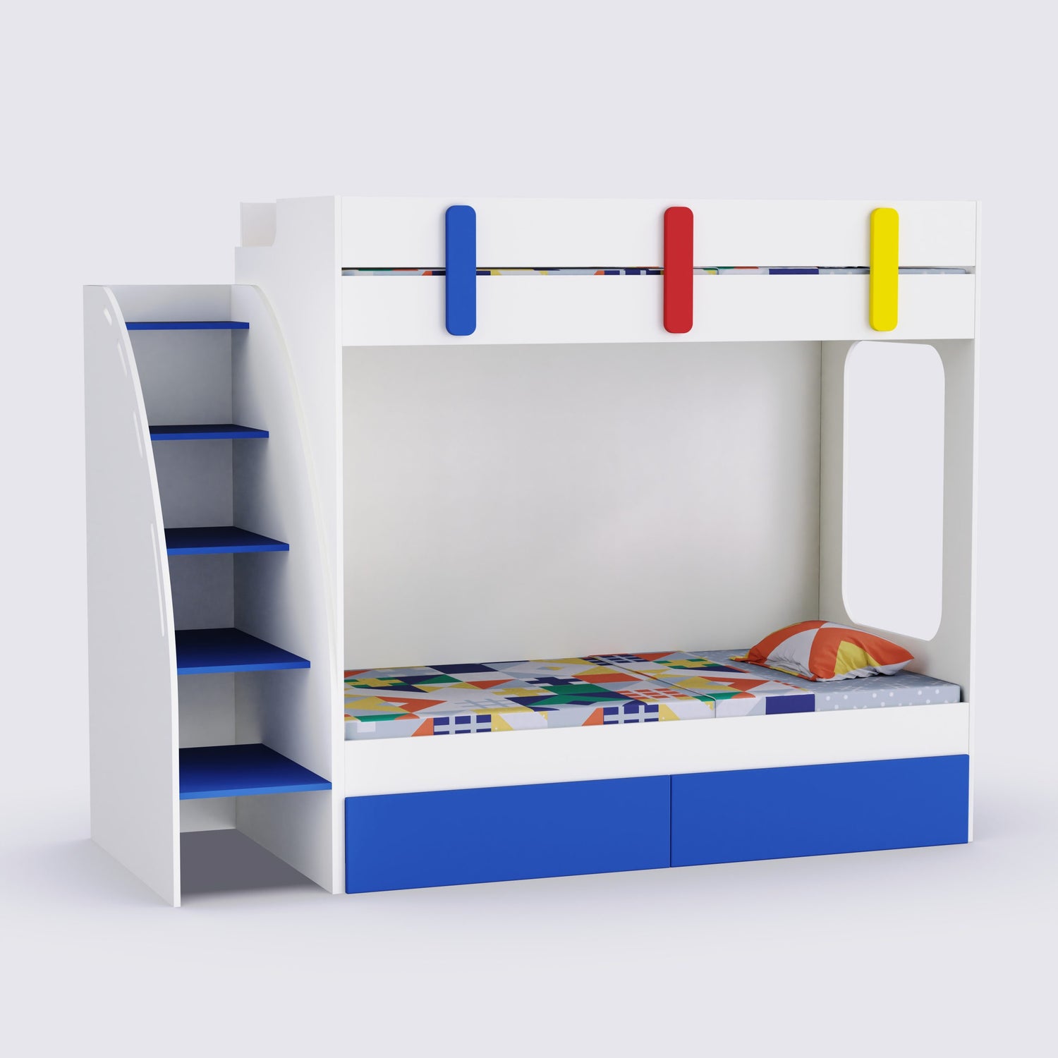 Pinwheels Storage Bunk Bed