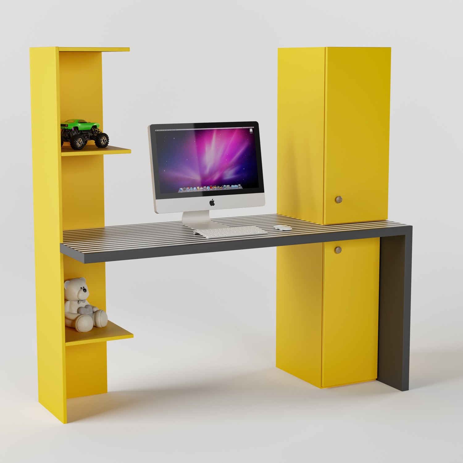 Color Block Study Table