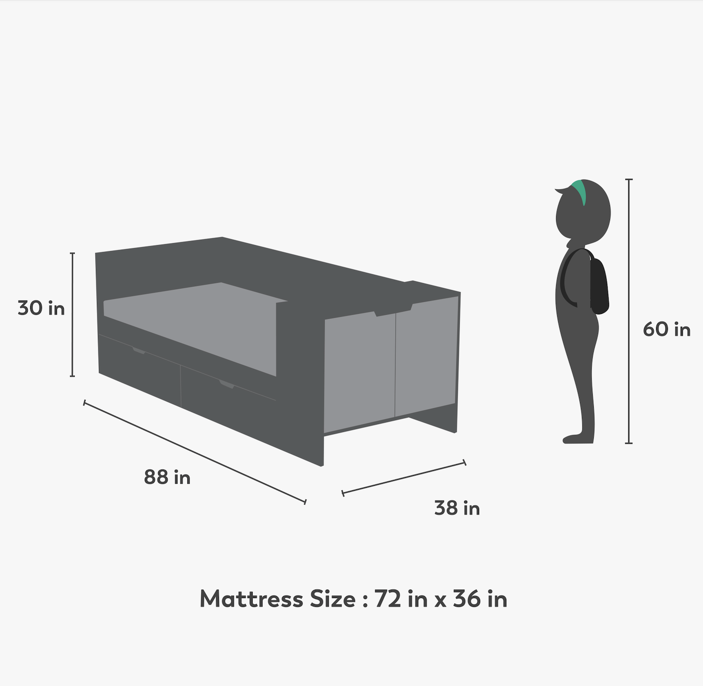 Corner Office Bed