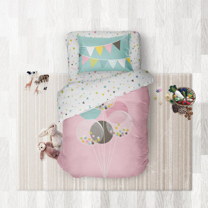 Slumber Party- Set of Bedsheet, Duvet cover &amp; Pillow cover