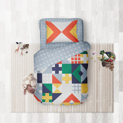 Pattern Dreams- Set of Bedsheet, Duvet cover &amp; Pillow cover