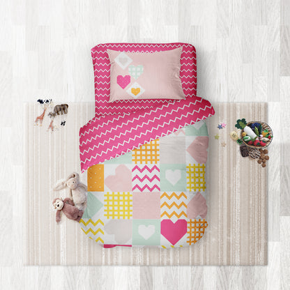 Pattern Dreams- Set of Bedsheet, Duvet cover &amp; Pillow cover