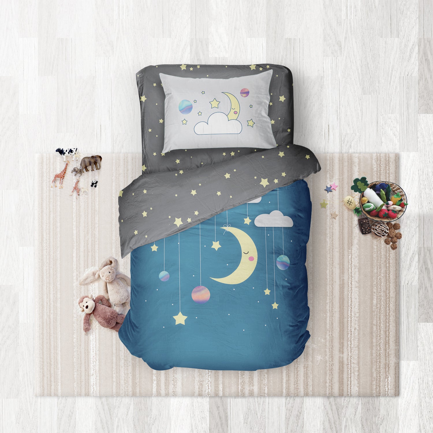 Sweet Dreams- Set of Bedsheet, Duvet cover &amp; Pillow cover