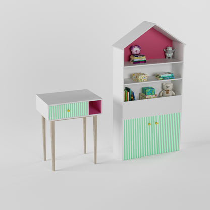 Craft Villa Toddlers’ Table with Display Cabinet
