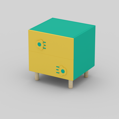 The Pawsome Bedside Table with Storage