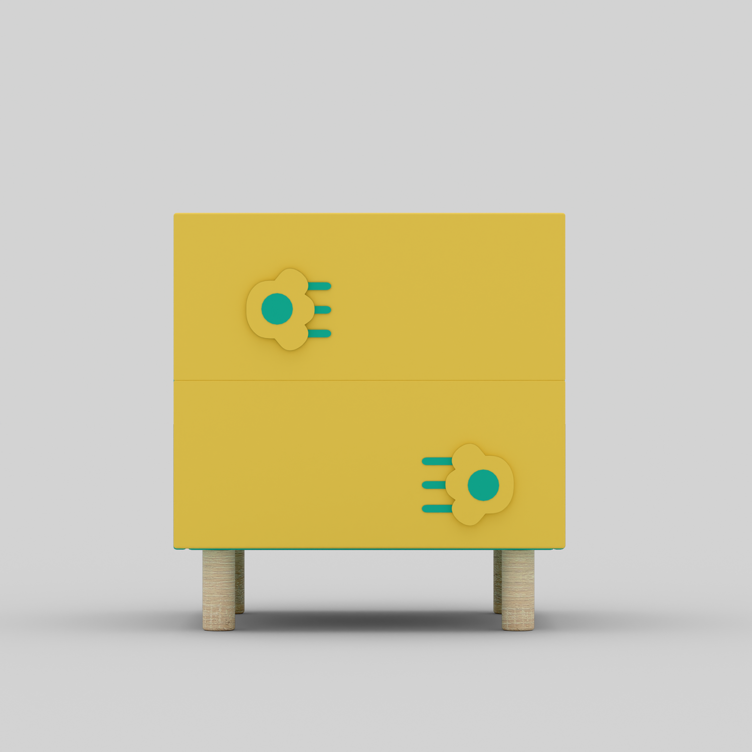 The Pawsome Bedside Table with Storage