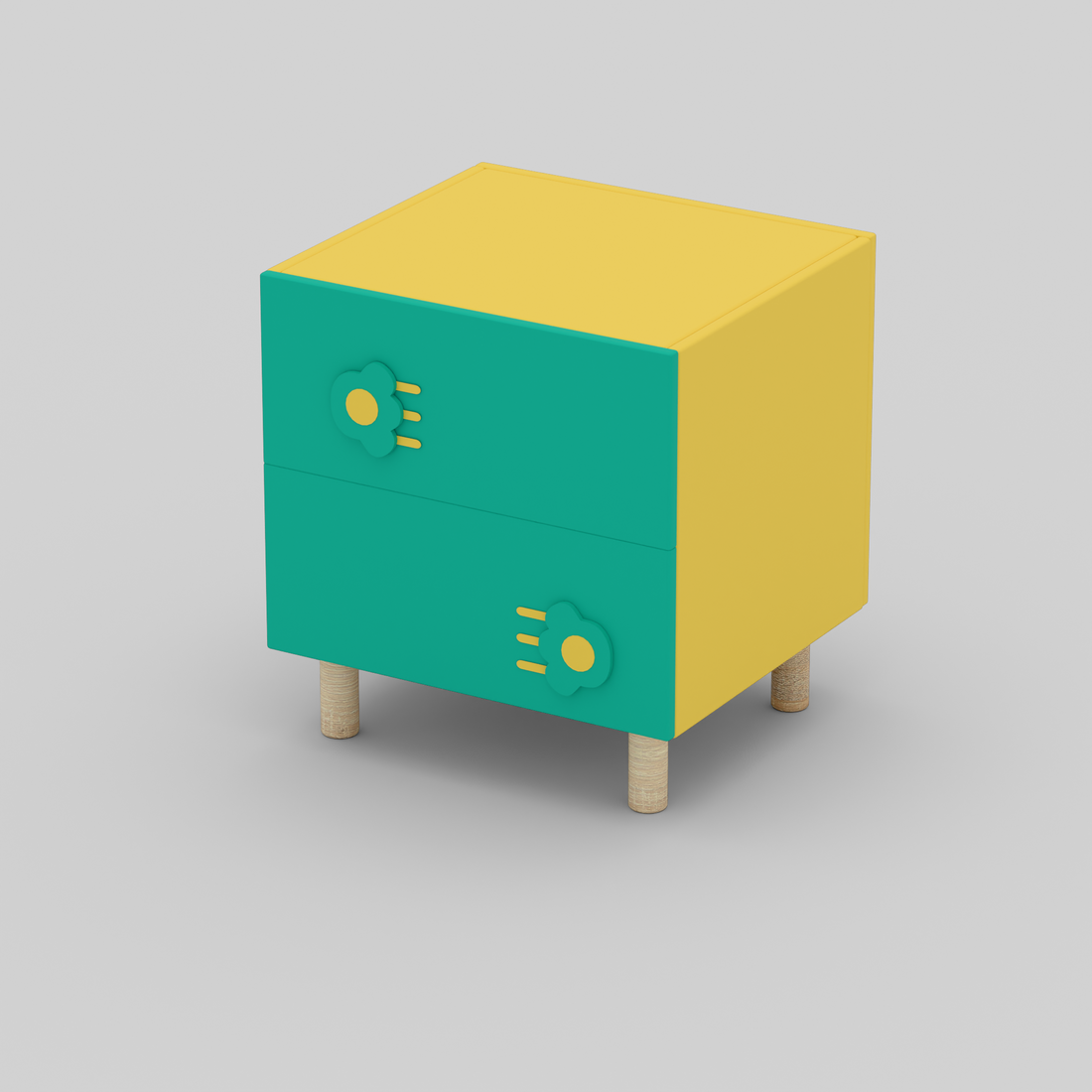 The Pawsome Bedside Table with Storage
