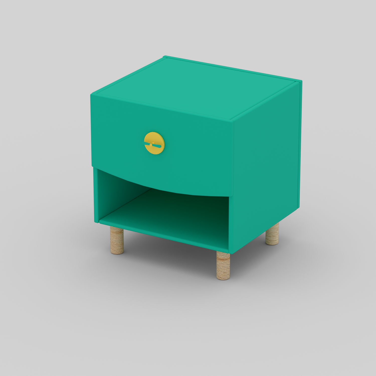 Bright Byte Bedside Table with Storage