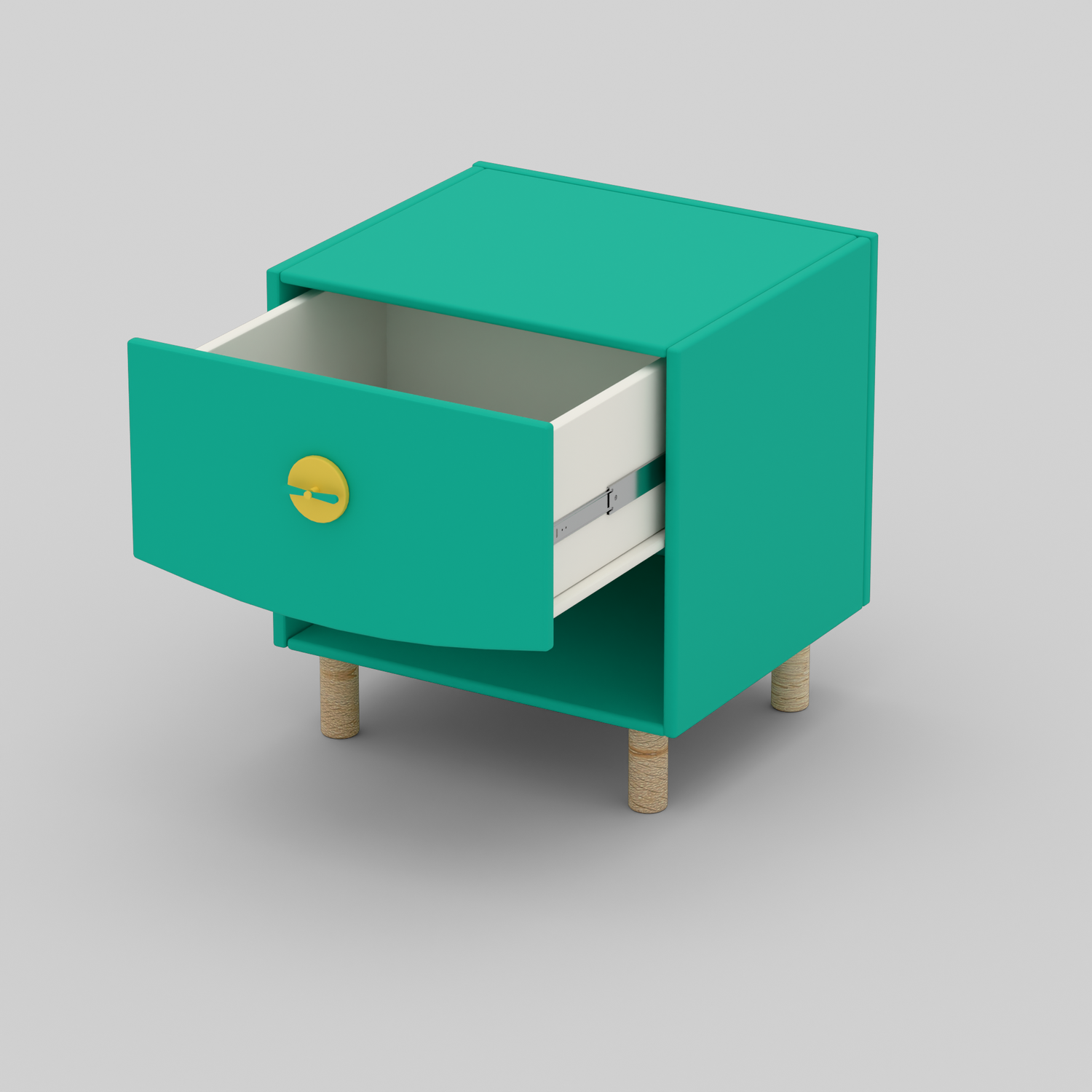 Bright Byte Bedside Table with Storage