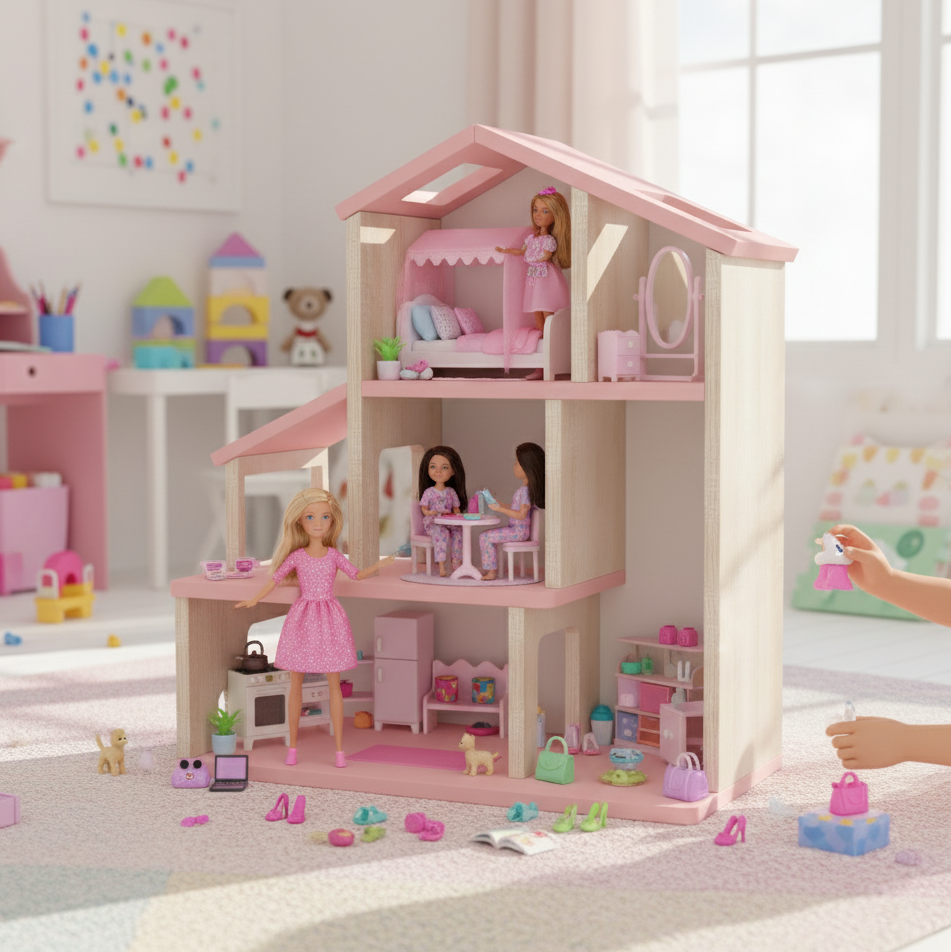 The Dream Dwell Doll House - Pink