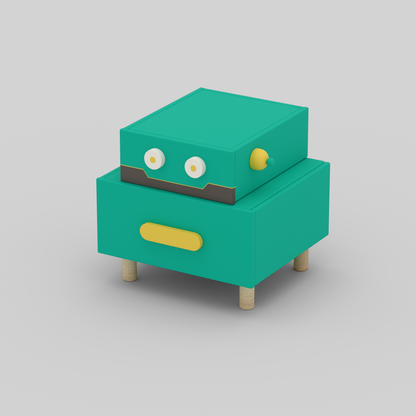 RoboBuddy Bedside Table with Storage